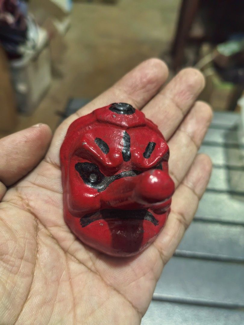 Red Cast Iron Tengu paperweight (Category: Vintage Collectibles) located in Cebu City. Submitted by dudes_villanueva (Listing ID 1438847455, Image 2). Description: Red Cast Iron Tengu paperweight 📌 Often used in Japanese calligraphy or as a decorative folk art item..