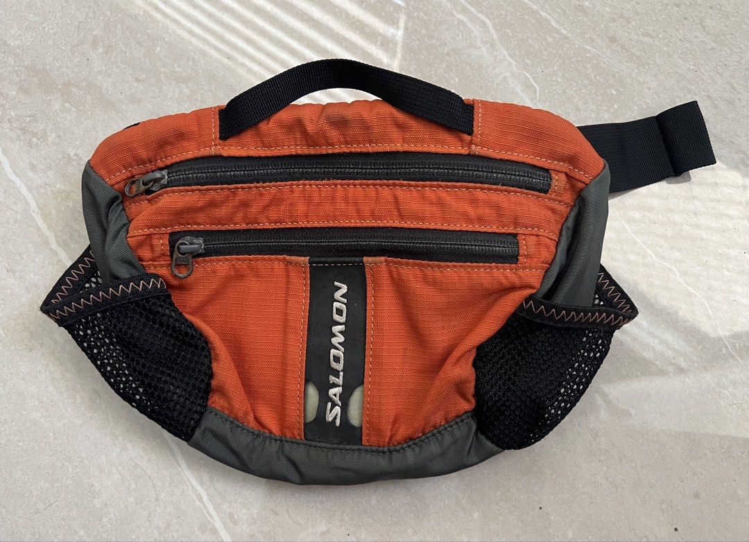 Salomon Orange Beltbag (Category: Hiking & Camping) located in Taguig. Submitted by adonisblanco (Listing ID 1438786509, Image 1). Description: Selling pre loved Salomon Beltbsg, used a couple of times, then stored in the cabinet no time to trek anymore no visible flaws as this was used with care.