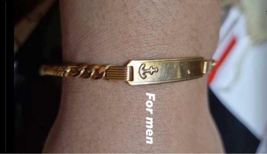 Saudi gold mens bracelet (Category: Jewelry) located in Binan City. Submitted by maharlikasonlineshop (Listing ID 1435385779, Image 1). Description: Saudi gold mens bracelet.