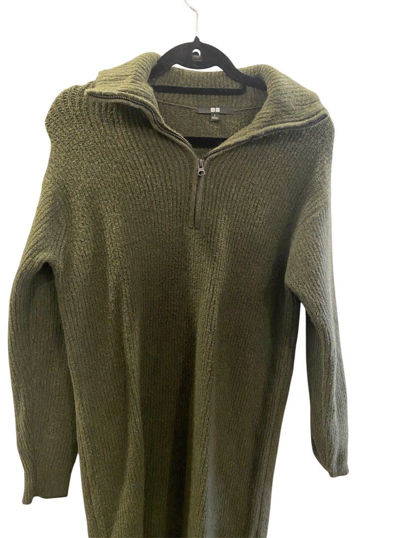 Set of 3 winter clothes (Category: Dresses) located in Mandaluyong City. Submitted by loved_curated (Listing ID 1438763254, Image 1). Description: - Set of 3 winter dresses - Includes: - Uniqlo waffle dress - Uniqlo Olive green dress - Japanese brand Color-block dress - Size: M-L - Condition: Good.