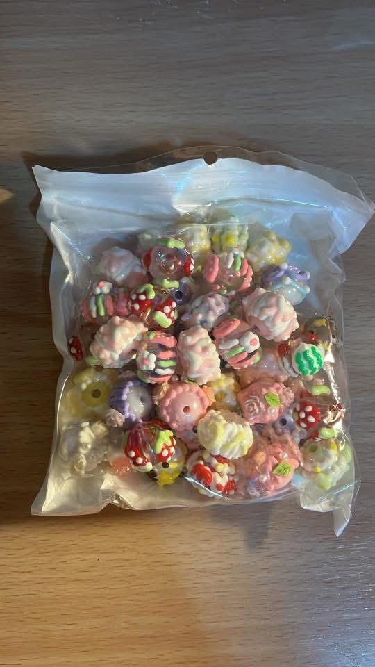 Set of charm beads (Category: Handmade Craft) located in Pasig City. Submitted by mafiyami (Listing ID 1438847625, Image 1). Description: Can nego! Tags: bracelet beads diy craft crochet charms.