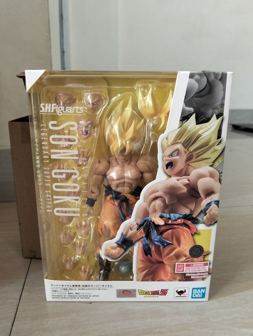 s.h.figuarts Dragon ball LSSJ Son Goku Authentic SHF DBZ Bandai Anime Action Figure NOT Figma, revoltech, mafex, mezco, medicom, jada, storm arena, storm collectibles (Category: Toys & Games) located in Las Pinas. Submitted by nestro (Listing ID 1438863537, Image 1). Description: authentic, back in box, no issue Location: Muntinlupa.