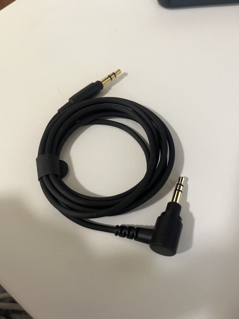 Sony Audio Cable (Category: Other Audio Equipment) located in San Juan City. Submitted by mnatividad (Listing ID 1438738638, Image 1). Description: - Black audio cable - Right-angled and straight connector Comes from Sony headset WH1000XM.