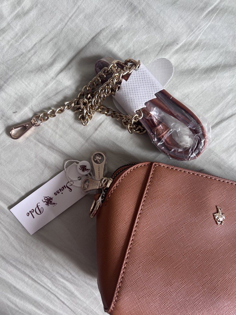 Swiss Polo Crossbody Bag (Category: Cross-body Bags) located in Makati City. Submitted by v_nav (Listing ID 1438735176, Image 2). Description: Brand new with tags and plastics.