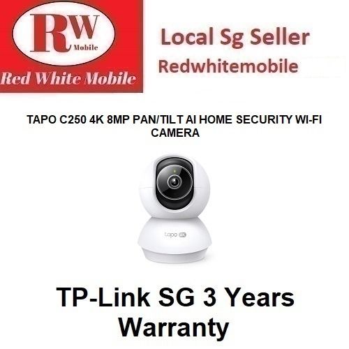 TP-LINK TAPO C250 4K 8MP PAN/TILT AI HOME SECURITY WI-FI CAMERA