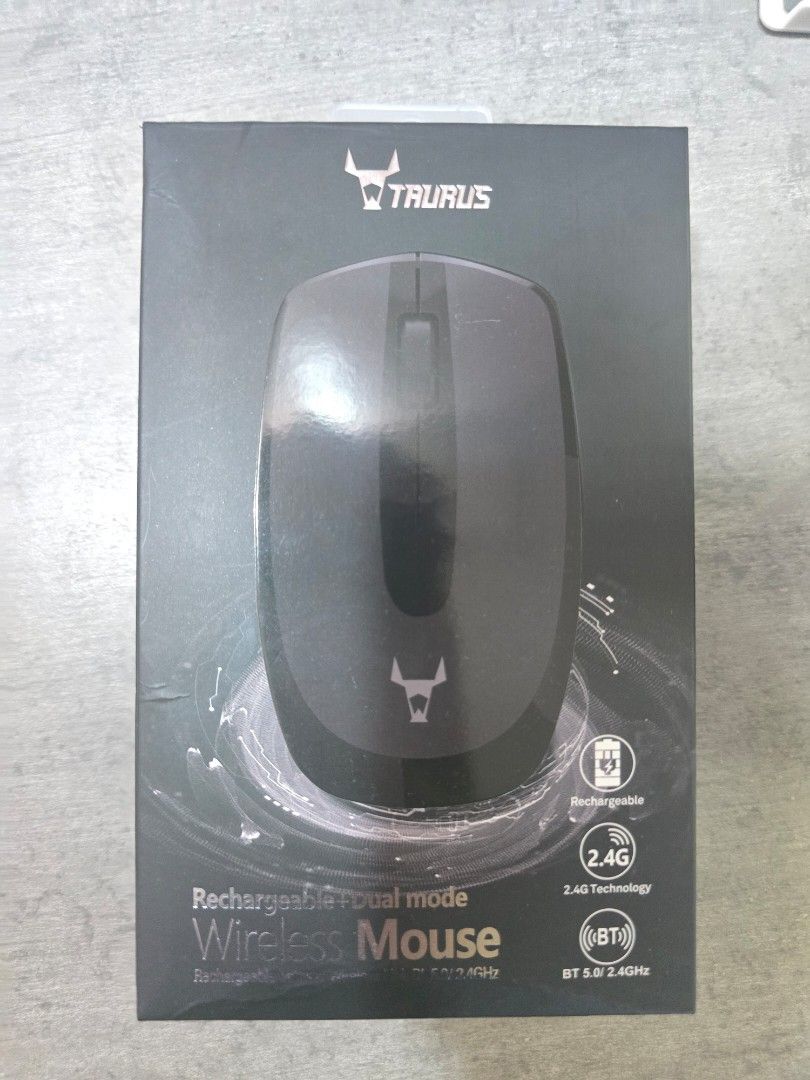 Taurus wireless mouse, rechargeable and dual mode458829105821143040