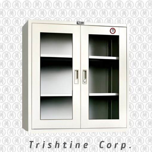TSCAB-010 | 3-layer Swing Glass Low Height Cabinet (Category: Shelves, Cabinets & Racks) located in Caloocan City. Submitted by trishtine_jim9 (Listing ID 1438747605, Image 1). Description: - Trishtine Corp. cabinet - Two glass doors - Multiple shelves for storage - Includes a lock for security - Neutral color, suitable for any room DISCLAIMER: Price is for Posting Purposes Only.