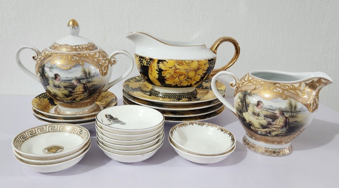 Versace Porcelain Tea Set - Vintage458893466430361600