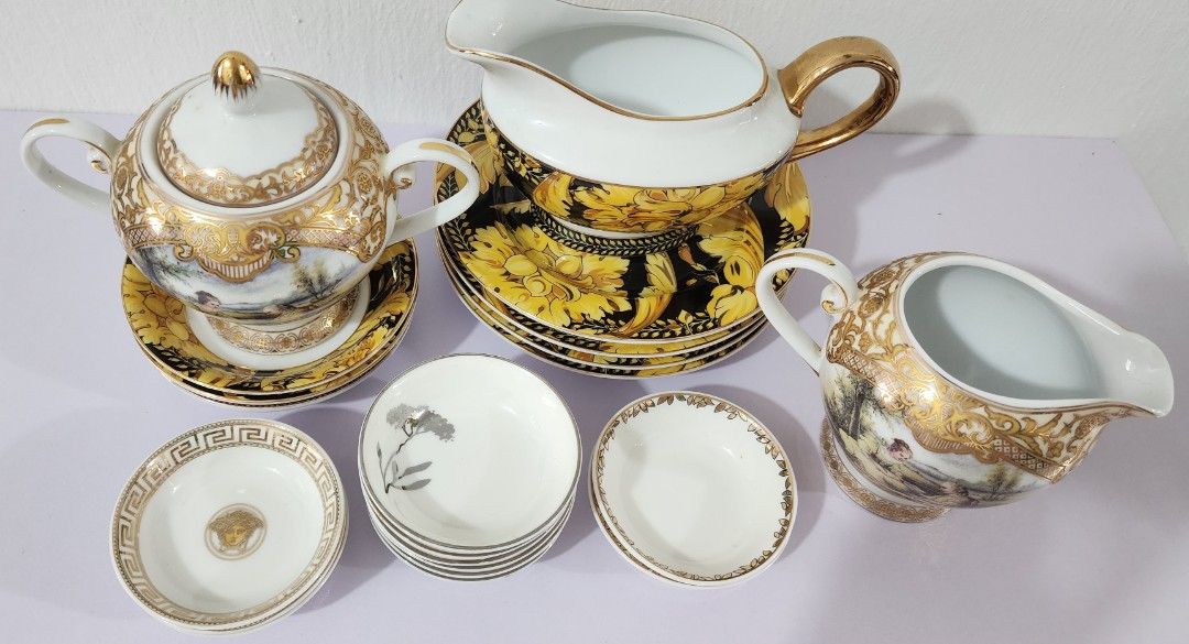 Versace Porcelain Tea Set - Vintage458893466430361601
