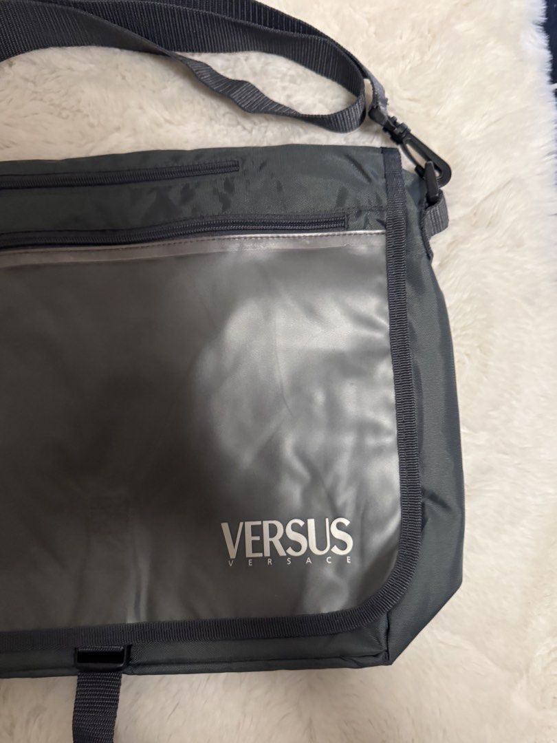 VERSACE VERSUS MEN TWO-WAY STRAP MESSENGER BAG (Category: Sling Bags) located in Cavite. Submitted by _solidolo (Listing ID 1438734049, Image 3). Description: check pics for details.
