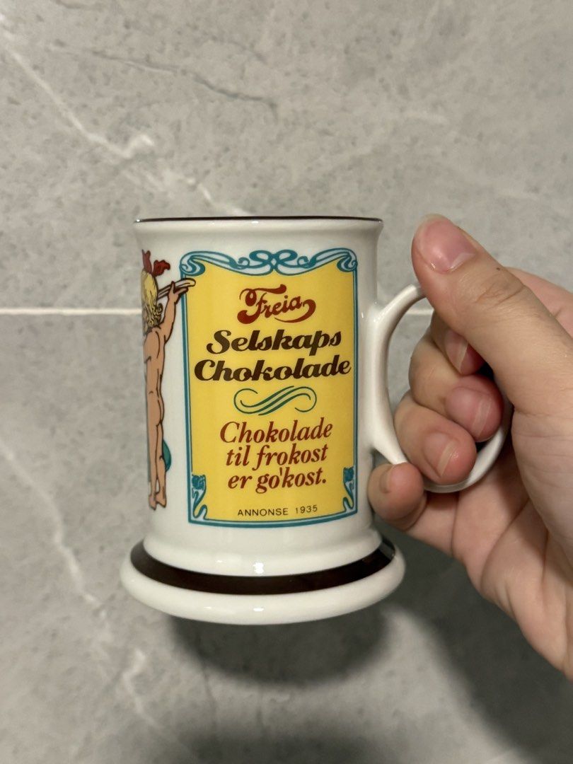Vintage Freia Selkaps Chocolate Mug458894380715233280