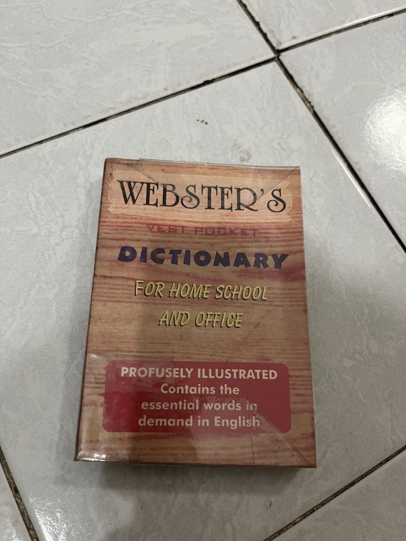 Webster’s Vest Pocket Dictionary (Category: Textbooks) located in Bacoor. Submitted by cjpcp (Listing ID 1438740834, Image 1). Description: .