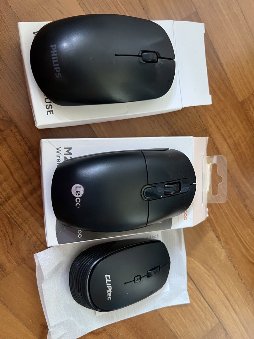Wireless Mouse Bundle - Philips, Lecc, and Cliptec458716418000168961