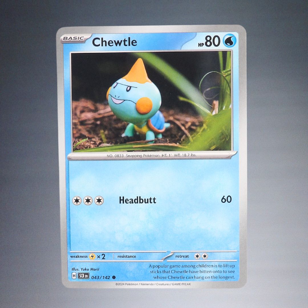 2024 POKEMON TCG CHEWTLE #043/142 SV07 STELLAR CROWN COMMON TRADING ...