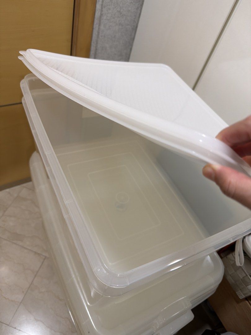 8 x Stackable Plastic Storage Boxes with Lids443292462938869761