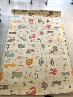 Double-Sided Play Mat - Alphabet & Cartoon Design, Babies & Kids ...