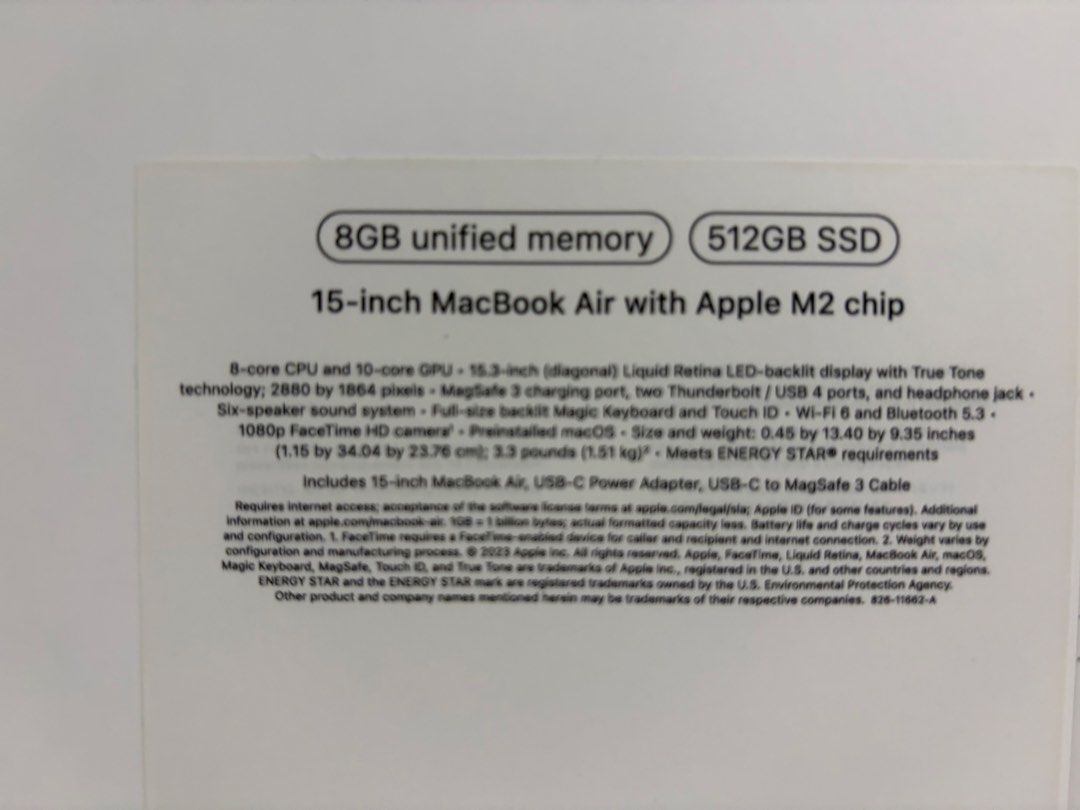 Apple MacBook Air 15-inch M2 Midnight 512GB442877332276520964