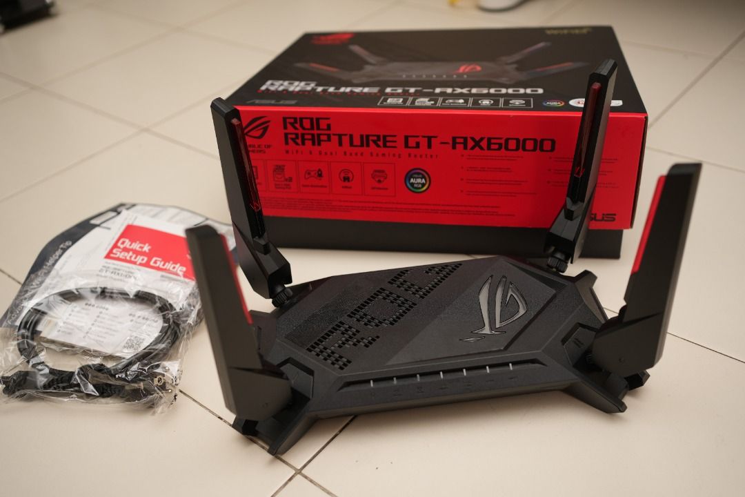Asus ROG Rapture GT-AX6000 Dual-Band WiFi 6 Gaming Router, Dual 2.5G ports