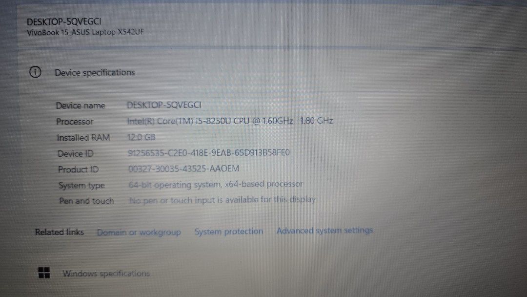 ASUS Vivobook 15 X542U Laptop443216910185277441