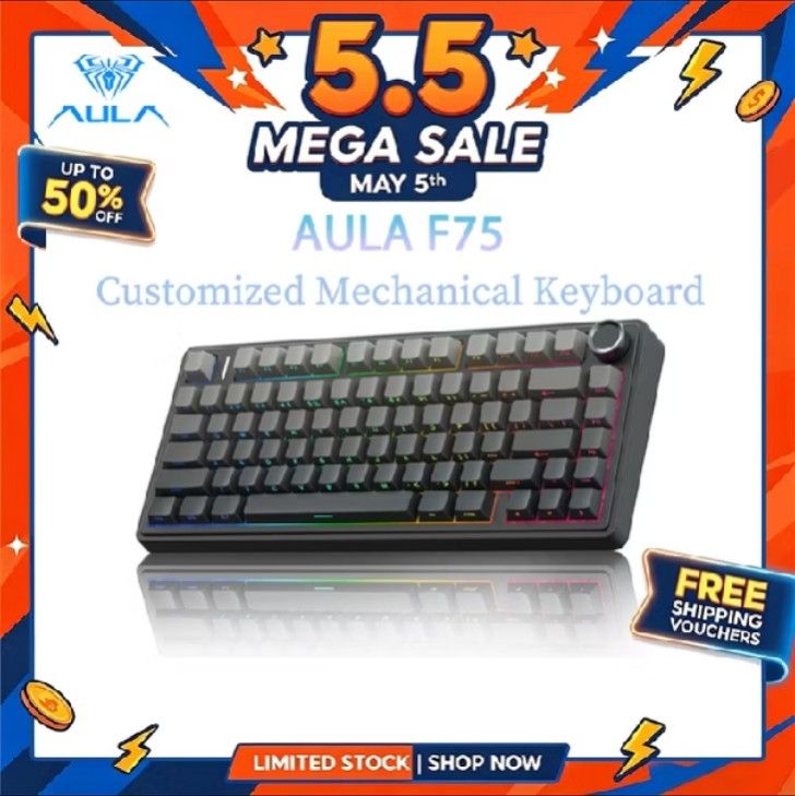 AULA F75 Customized Mechanical Keyboard442883530504294400