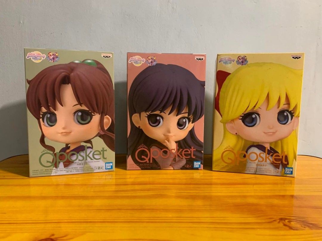 Banpresto Q Posket Sailor Moon Figures (Category: Figurines & Statues) located in Valenzuela. Submitted by bevjunie14 (Listing ID 1435604373, Image 3). Description: ❤❤Sale sale sale❤❤ Original Bandai Banpresto - Complete set of Banpresto Bandai Q Posket Sailor Moon figures. - Includes Sailor Jupiter, Sailor Mars, Sailor Venus, Sailor Mercury, Sailor Moon, and Sailor Chibi Moon. - All figures are in their original boxes. - Ideal for collectors and