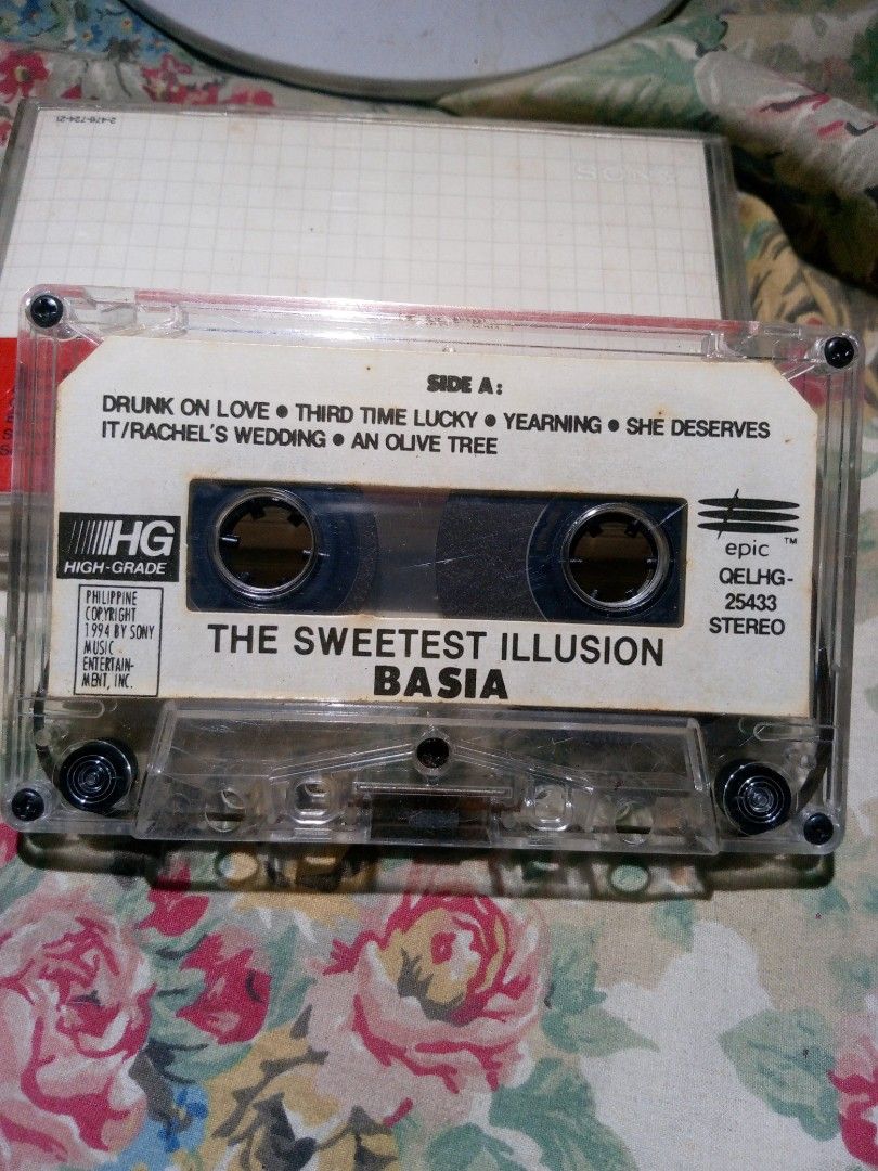 Basia sweetest illusion casette tape (Category: CDs & DVDs) located in Marikina City. Submitted by picker_seller17 (Listing ID 1435692511, Image 1). Description: no case working! a classic!.