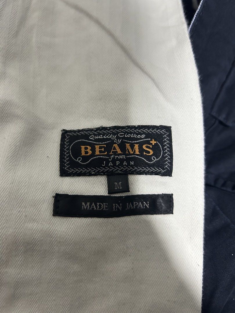 Beams+ 2 Pleats Twill Pants - Navy (Category: Trousers) located in Manila. Submitted by cosmicstar.04bf47 (Listing ID 1435538229, Image 3). Description: Decluttering (Pre-loved) Beams Plus Navy Twill Pants Size: 31-32 Condition: 9/10 No Issue Made in Japan Payment: via Gcash / Bank Transfer Delivery: (Metro Manila/NCR): via Lalamove / Grab Shipping: via J&T Payment first Shipping & Delivery is at buyer’s expense PM for more pictures and details N