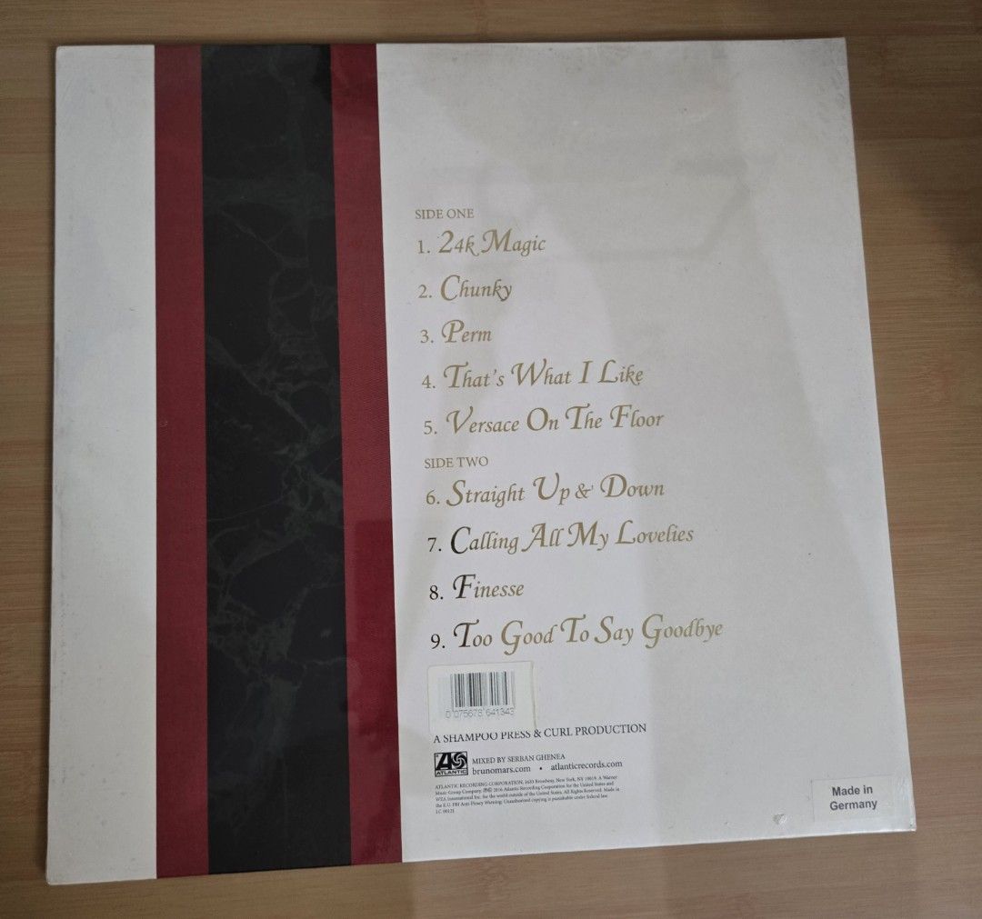 Bruno Mars - 24K Magic Vinyl Record (Category: Vinyls) located in Makati City. Submitted by lizkw (Listing ID 1435683592, Image 2). Description: Sealed.