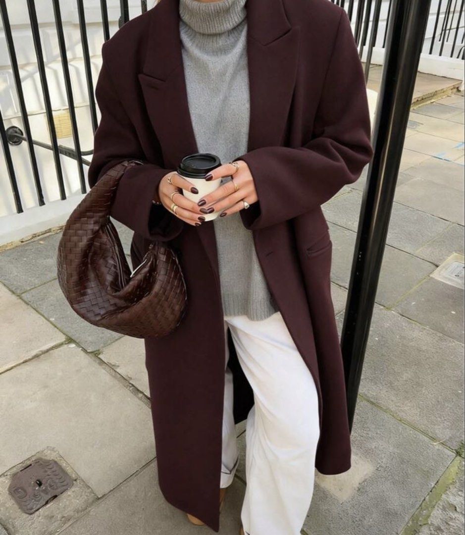 Burgundy Trench Coat or Long Coat (Category: Coats, Jackets and Outerwear) located in Paranaque City. Submitted by maiceb (Listing ID 1435583086, Image 1). Description: Used for taiwan trip.