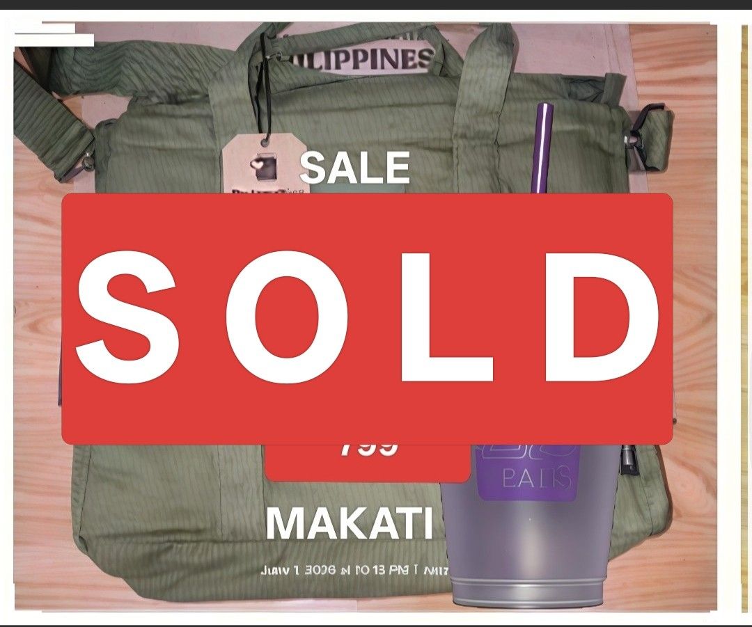 CBTL Everywear Tote plus 22nd Anniversary Cup Bundle (Category: Tote Bags) located in Makati City. Submitted by mungojerry (Listing ID 1395443816, Image 3). Description: - Everywear tote bag in cream color - 22nd Anniversary cup with purple design and straw - Bundle for sale - Located in Makati.