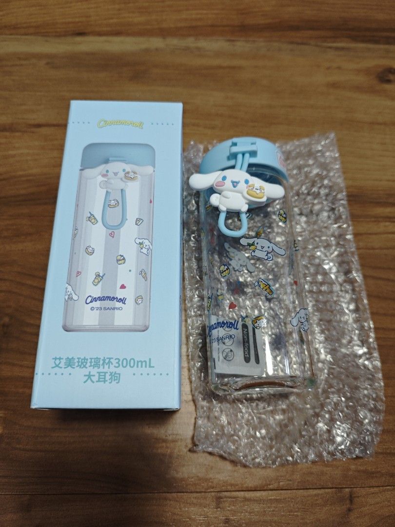 Cinnamoroll Glass Water Bottle 300ml