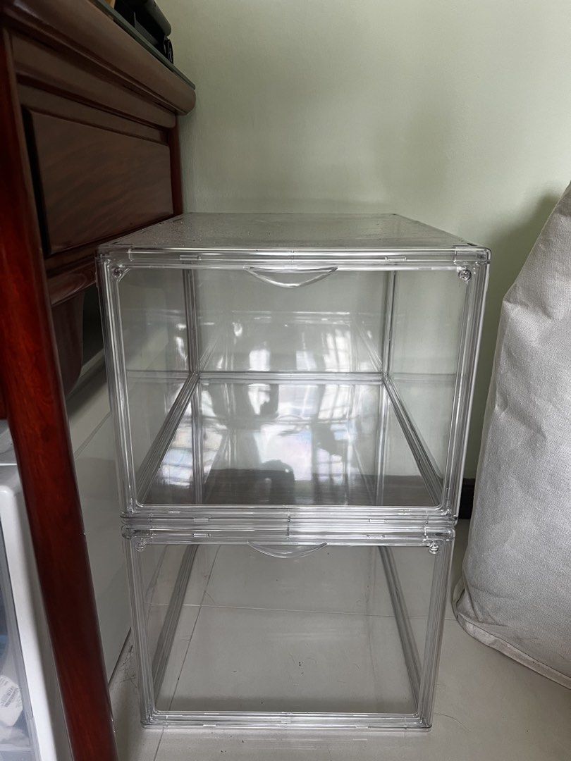 Clear Stackable Shoe Box442939897943828480