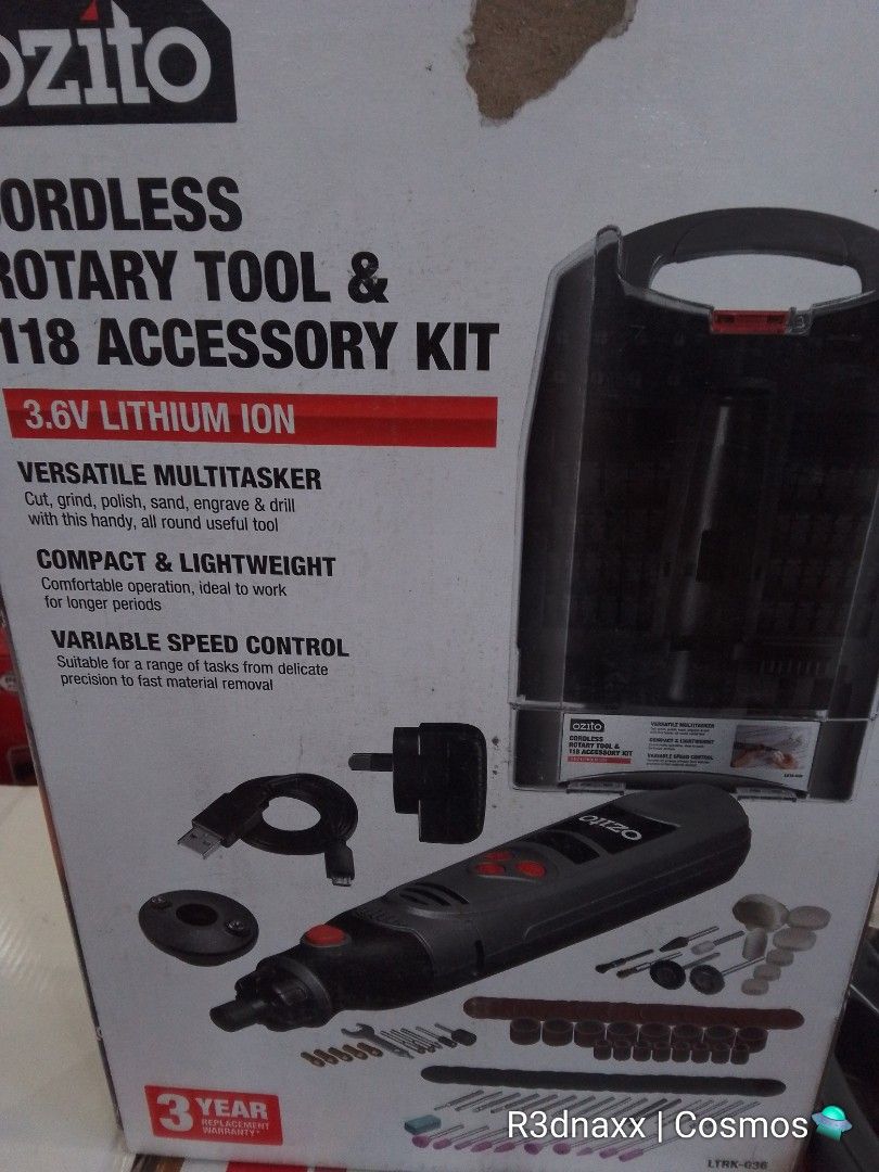 Cordless Rotary Tool kit (Category: Looking For) located in Caloocan City. Submitted by hmr.xander (Listing ID 1435524415, Image 1). Description: OZITO.