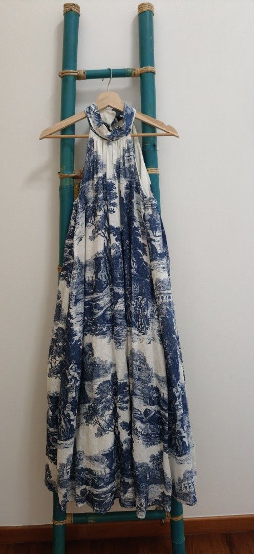 knee length dresses for ladies COS Gathered Halter Neck  Continuiti
