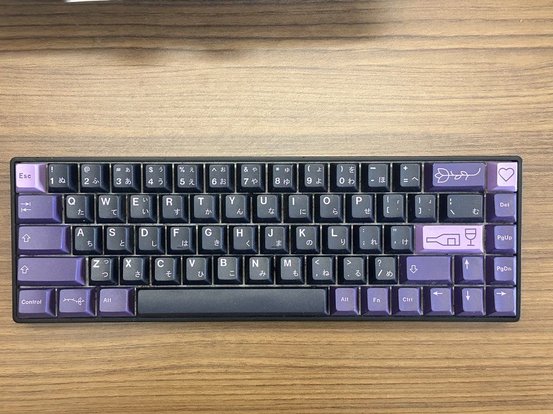 Customised Black & Purple Mechanical Keyboard443106278528133121