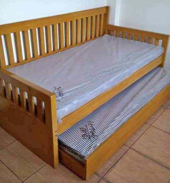 daybed single with pull out (Category: Bed Frames & Mattresses) located in Manila. Submitted by rhoda_81 (Listing ID 1435645134, Image 1). Description: PLYWOOD/PALOCHINA WOOD MADE TO ORDER double deck Single any paint color are mmm ✔100℅ Qualisemble ✔Free delivery On Selected Areas ✔Open for Cuztomized design/size ✔May loffbed/daybed/Chair/table/kitchen cabinet are accepted please contact rhoda wood furniture fb: rhoda L. bergado -THANKYOU PO .GO