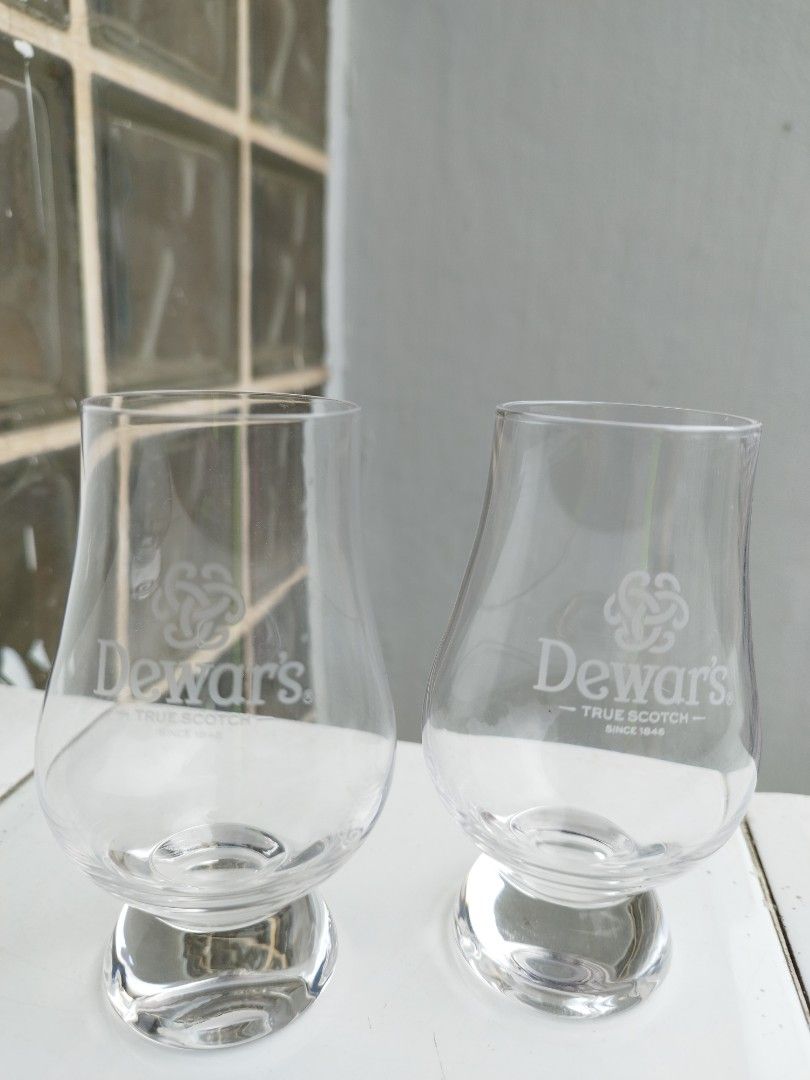 2 x Dewar's Whiskey Tasting Glasses