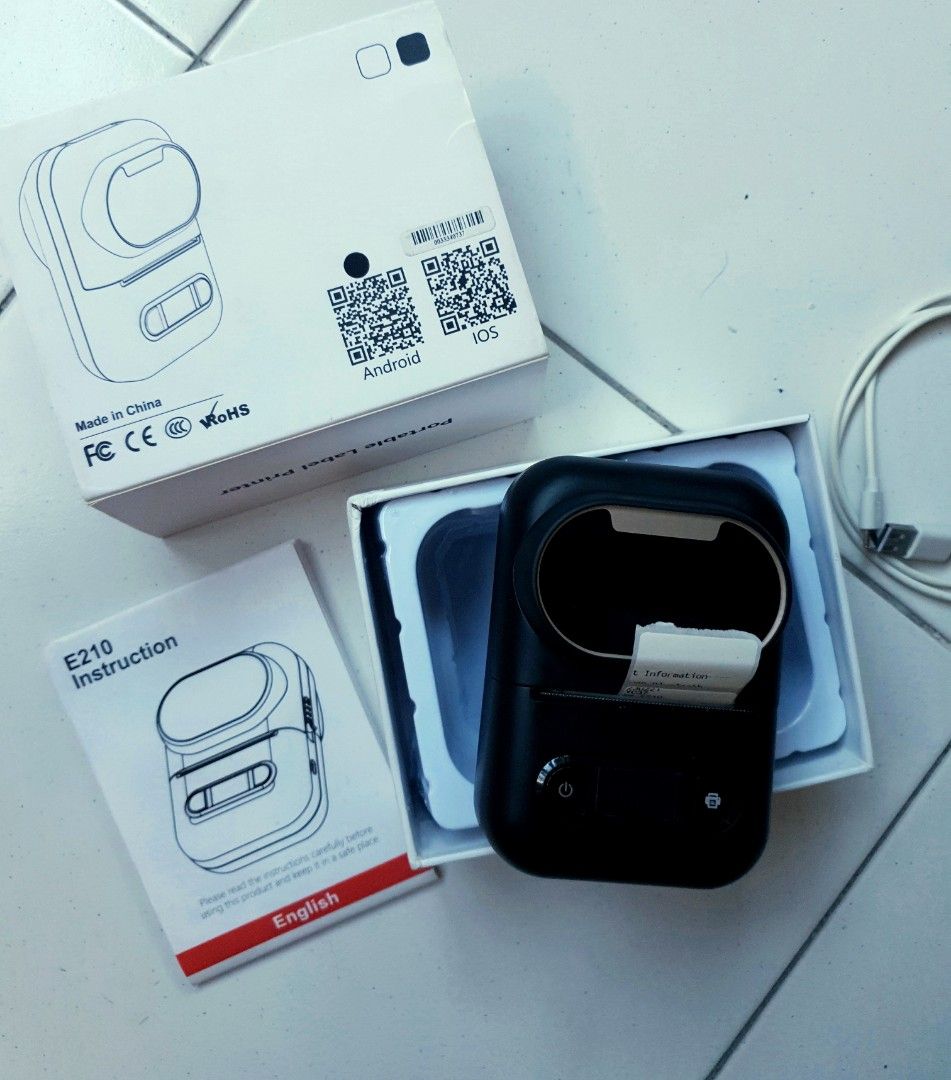 E210 Portable Label Printer - Brand New442766489488599042