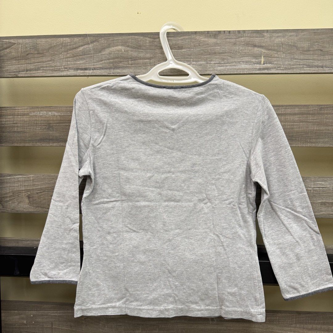 Escada Sports Grey Longsleeves (Category: Longsleeves) located in Mandaluyong City. Submitted by bestdressedph2025 (Listing ID 1435602971, Image 2). Description: MOP: GCash MOD: Lalamove/J&T LOCATION: Mandaluyong Discount avail for multiple items. Dimensions in Inches: Shoulder: 15 Bust: 16.5 Length: 20 Size on Tag: S PM for inquiries!.