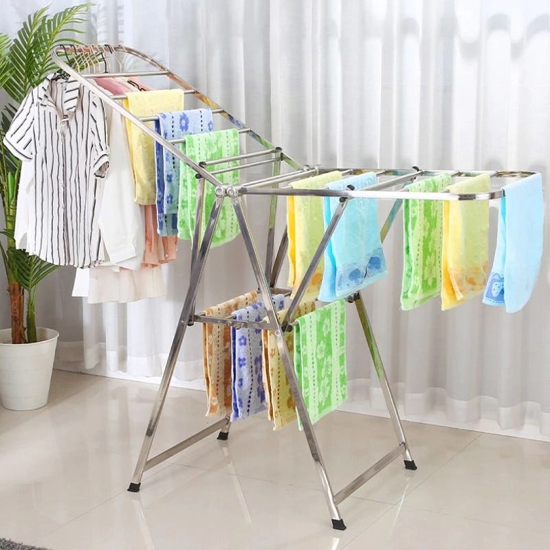 Foldable Space Saving Laundry Clothes Drying Rack