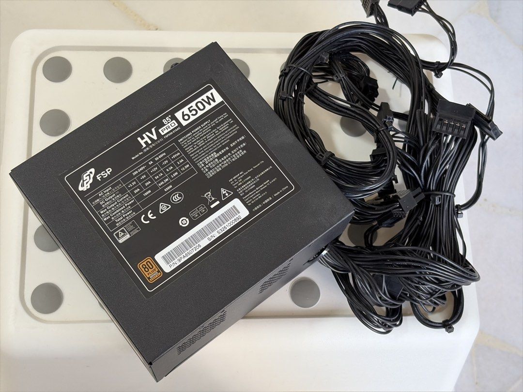 FSP HV Pro 85+ 650W Power Supply PSU442770920100352001