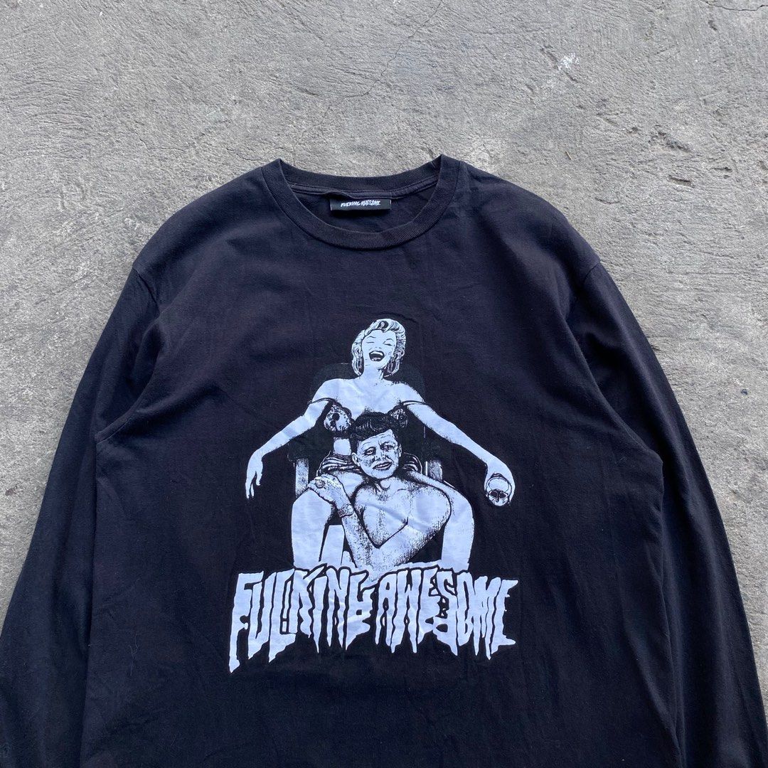 Fucking Awesome Japan Bombshell Longsleeve (Category: Coats, Jackets and Outerwear) located in Calamba. Submitted by thriftguide (Listing ID 1435633011, Image 2). Description: Fucking Awesome Japan Bombshell Longsleeve Authentic Excellent Condition Large on tag Width: 21.5” Length: 30”.