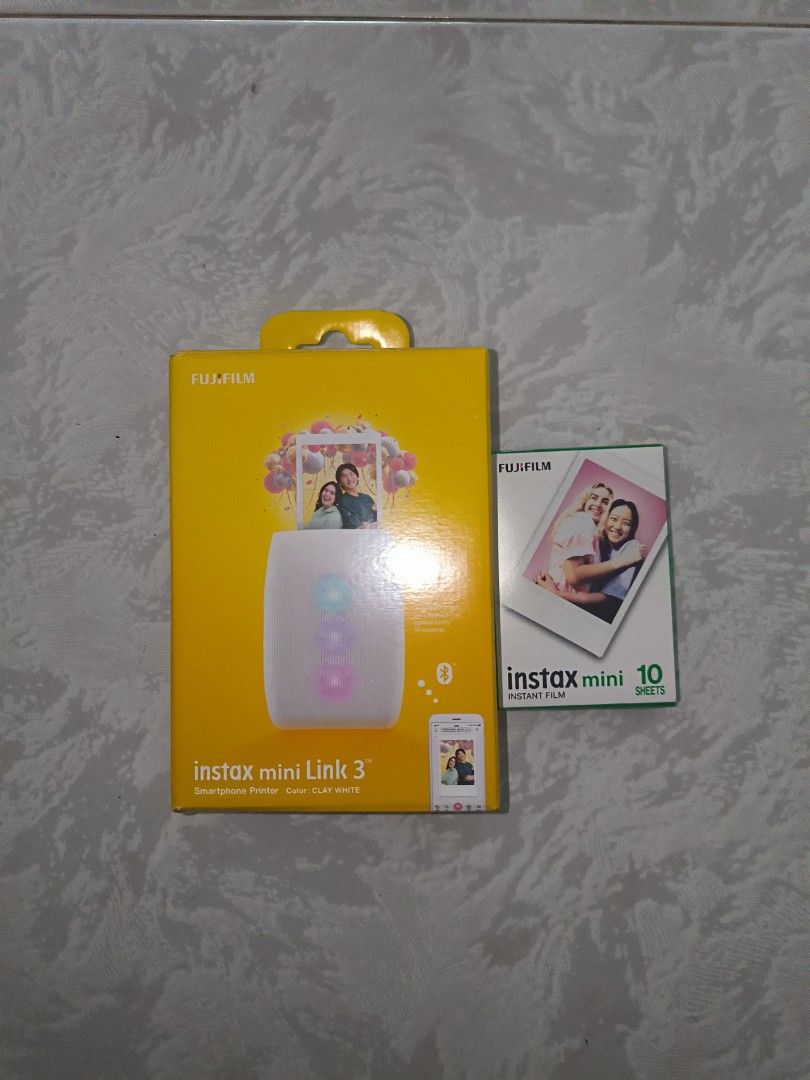 Fujifilm Instax Mini Link 3 Smartphone Printer - clay white