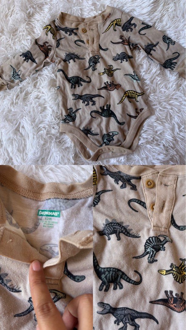 Garanimals Dino Onesie - 9-12months (Category: Babies & Kids Fashion) located in Dasmarinas. Submitted by _adieeeee (Listing ID 1435637035, Image 1). Description: .