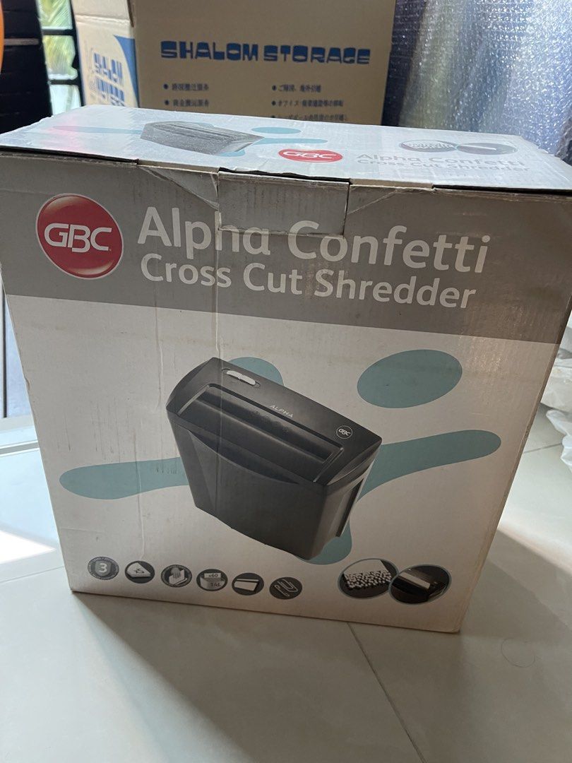 GBC Alpha Confetti Cross Cut Shredder