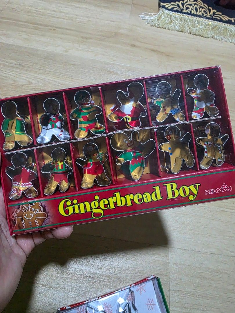 Gingerbread Boy Mini Cookie Cutter Set of 12