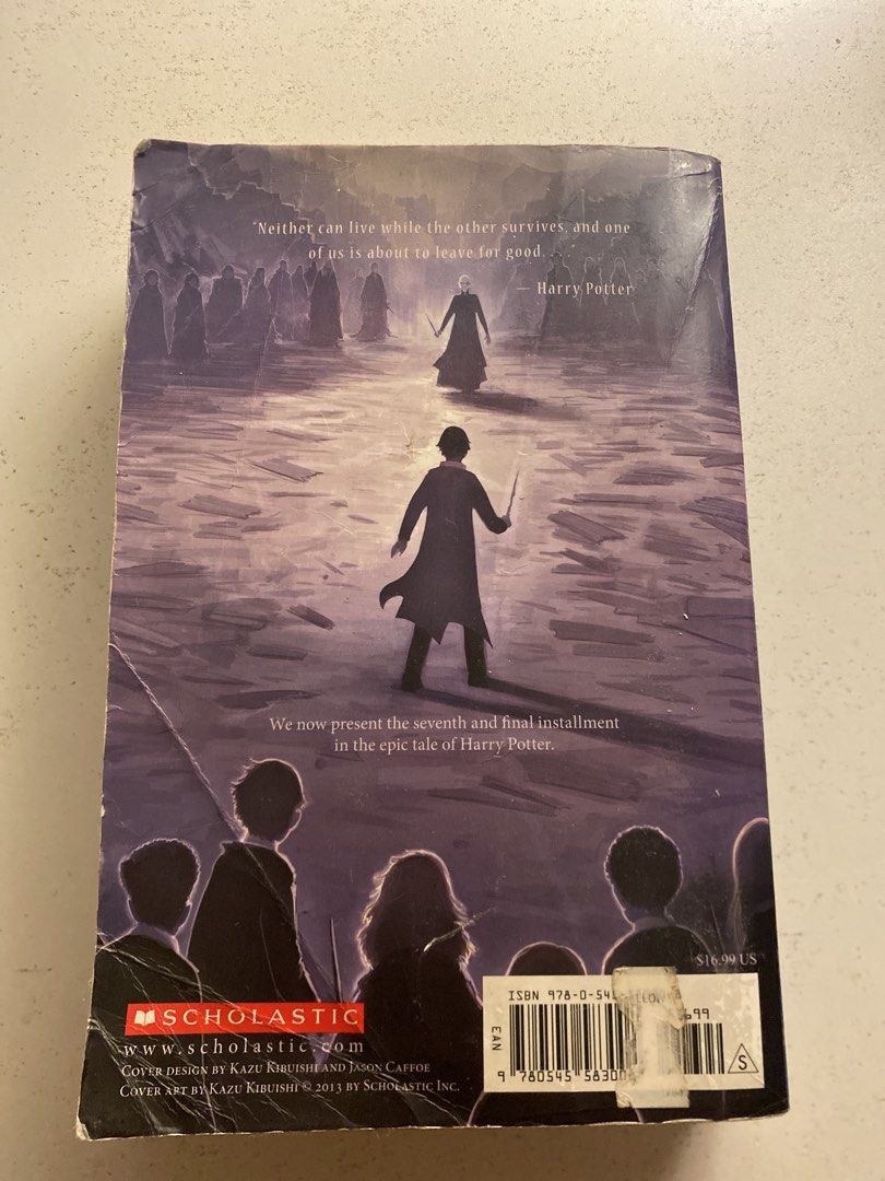 Harry Potter and the Deathly Hallows Book (Category: Storybooks) located in Mandaluyong City. Submitted by matcha.decluttz (Listing ID 1435680977, Image 2). Description: - Seventh and final installment in the Harry Potter series - Well-loved with creases on the cover.