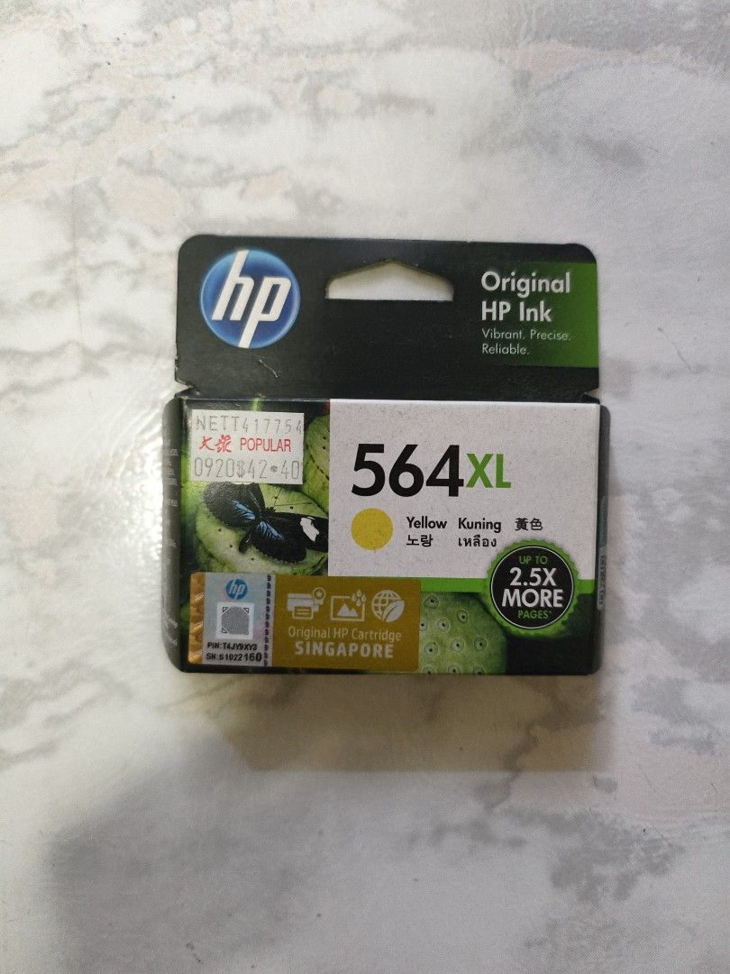 HP 564XL Yellow Ink Cartridge (see description)