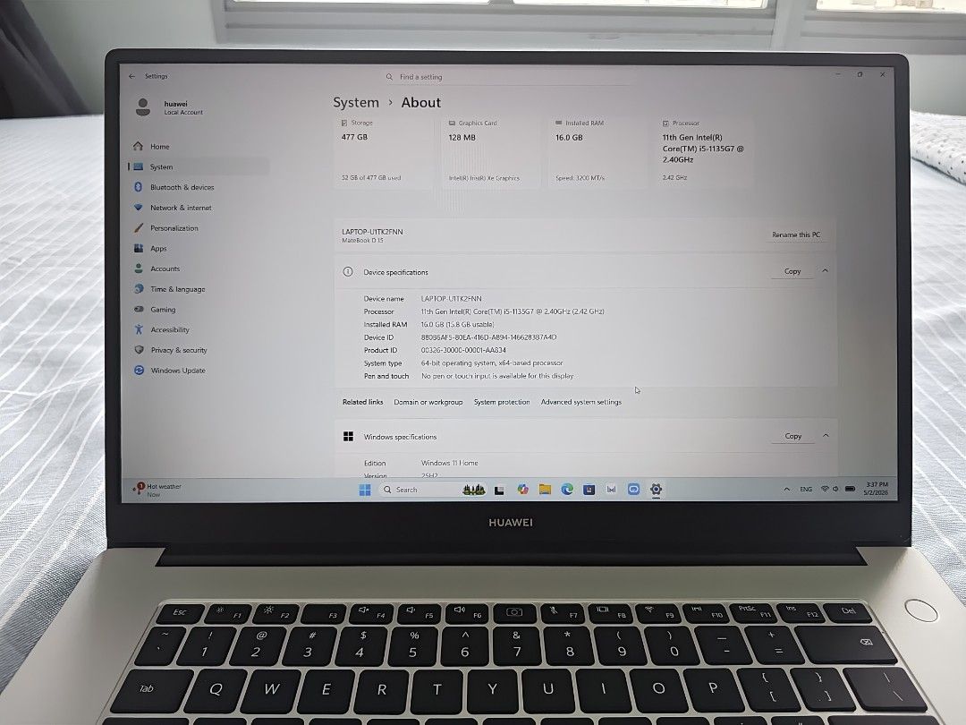 Huawei Matebook D15442988294634229762