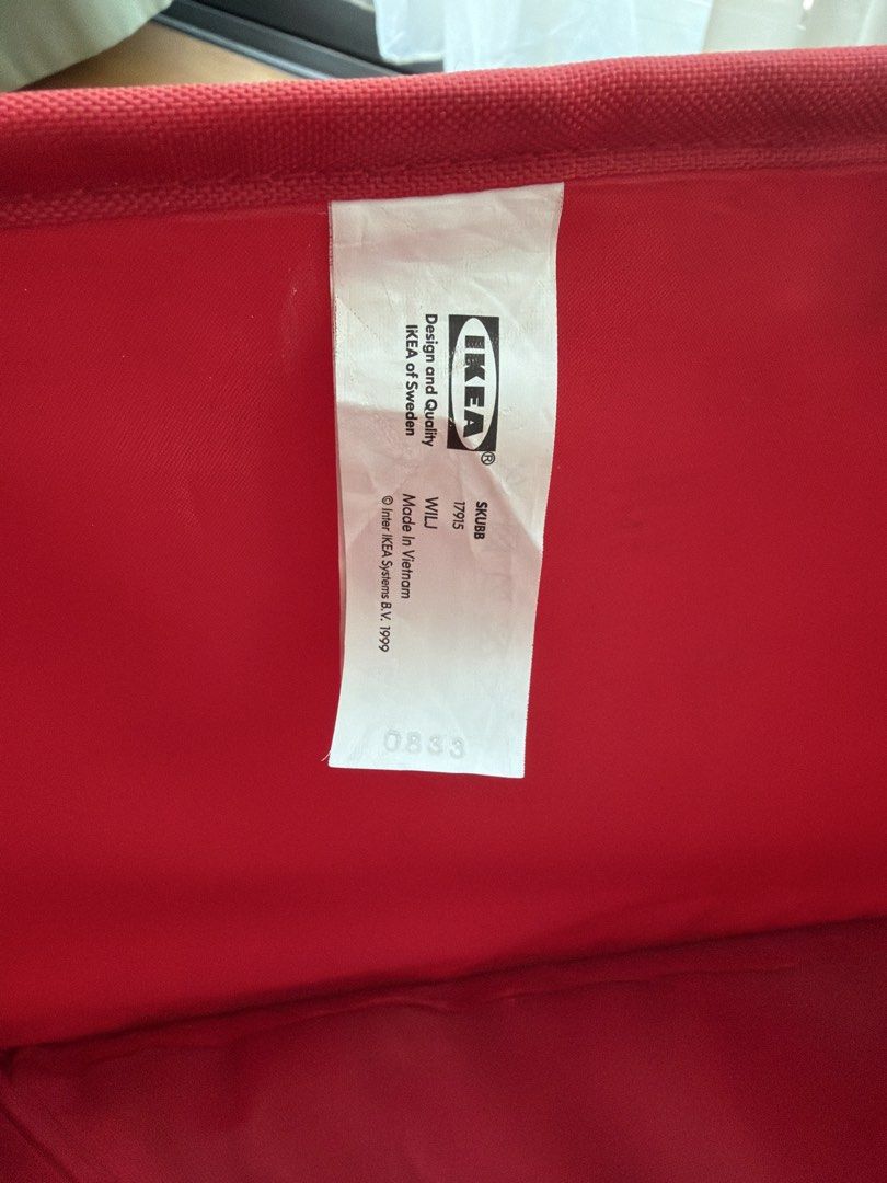 IKEA SKUBB Storage Box - Red442939900638668803